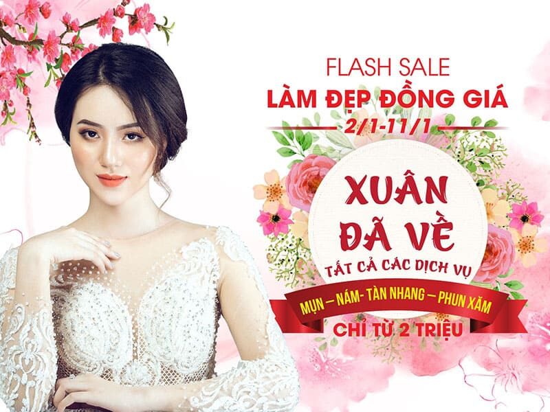 flash sale làm đẹp đồng giá