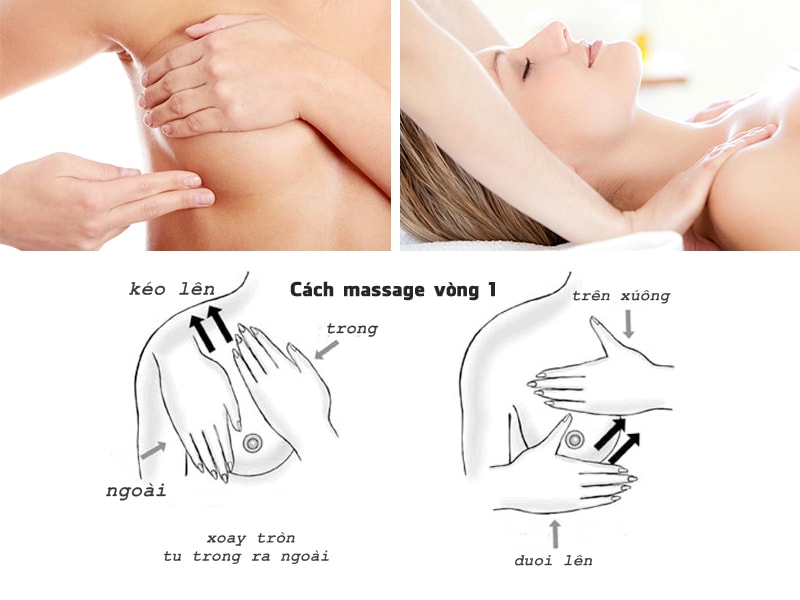 Cách massage sau khi nâng vòng 1