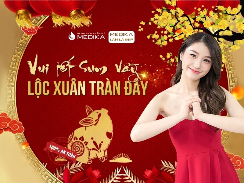 Vui tết sum vầy - Lộc xuân tràn đầy ở Bệnh viện thẩm mỹ MEDIKA Banner thumbnails