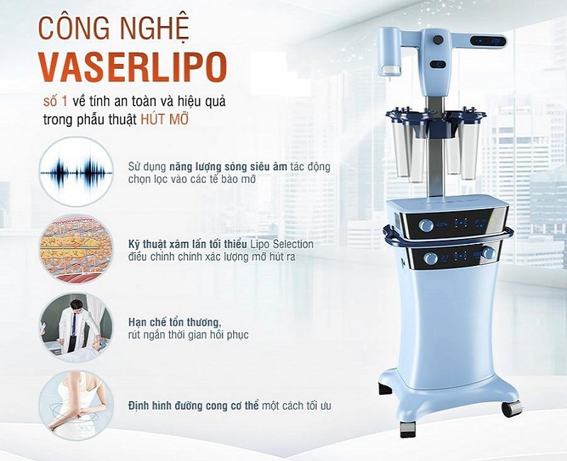 Công nghệ VaserLipo hút mỡ bụng tốt nhất ở bệnh viện