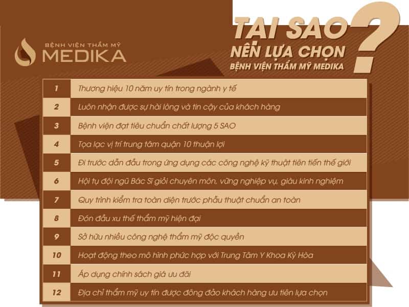 Tại sao chọn bệnh viện thẩm mỹ MEDIKA