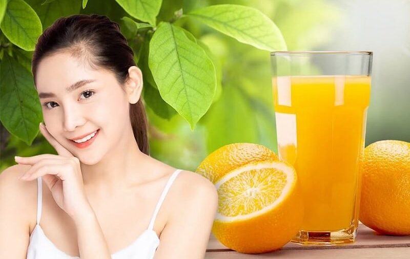 Vừa nâng mũi uống nước cam được không?