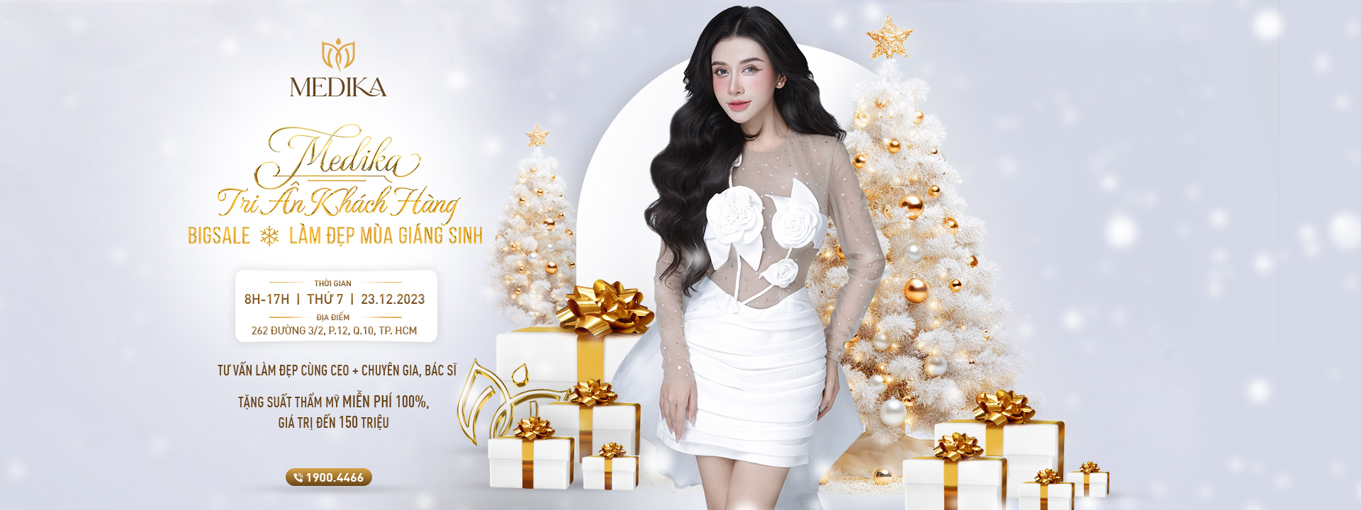 MEDIKA TRI ÂN KHÁCH HÀNG: BIG SALE - LÀM ĐẸP MÙA GIÁNG SINH